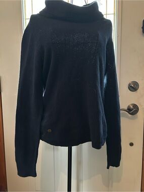 Ralph Lauren Navy Blue Turtleneck Pullover Sweater Large